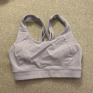 light purple sports bra